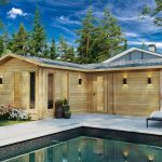 Großes Gartenhaus mit Sauna “Devon 3” 8x8m