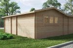 Eck-Blockhaus mit zwei Schlafzimmern “Devon 2” 8x8m – Bild 5